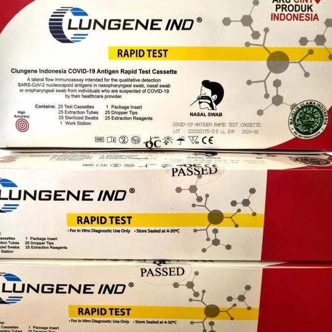 Lungene Merah Antigen Omicron IND isi 25 AKD