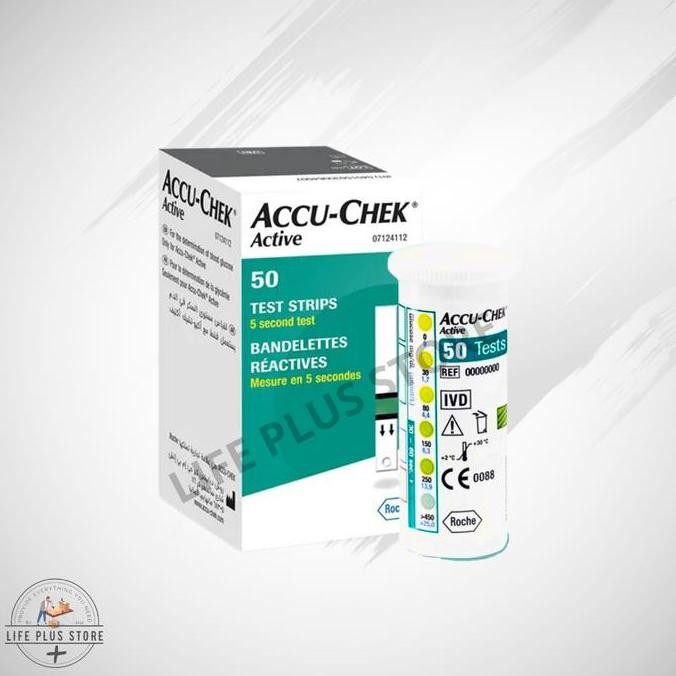 Accu-Chek Active Strip Cek Tes Gula Darah Isi 50 Accuchek