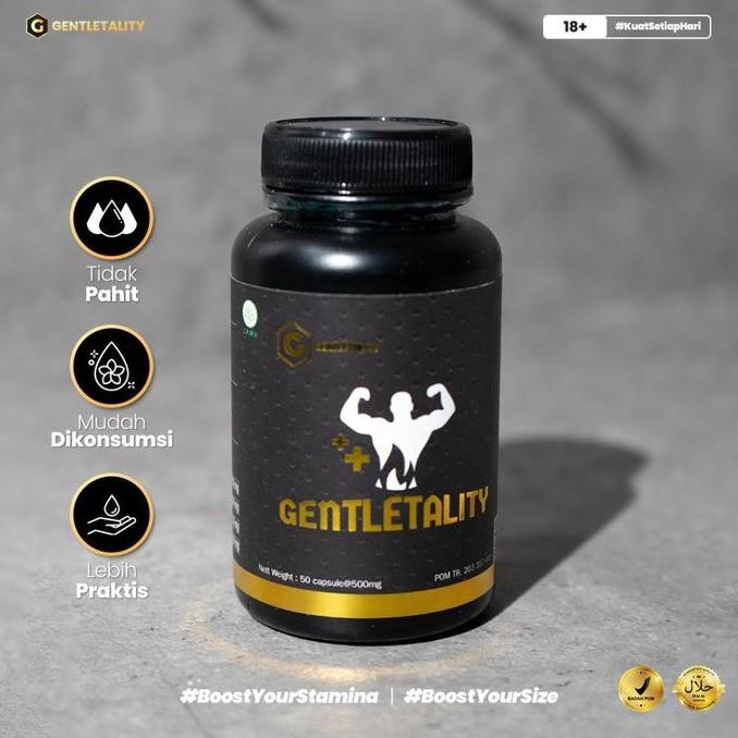 GENTLETALITY - Kapsul Extra Strong Suplemen Herbal Pria Dewasa Terbaik