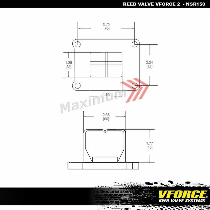 Vforce 2 Reed Valve Nsr150/ Vforce 2 Nsr/ Membran Nsr125 Nsr150 Cr125 Original Dan Terpercaya