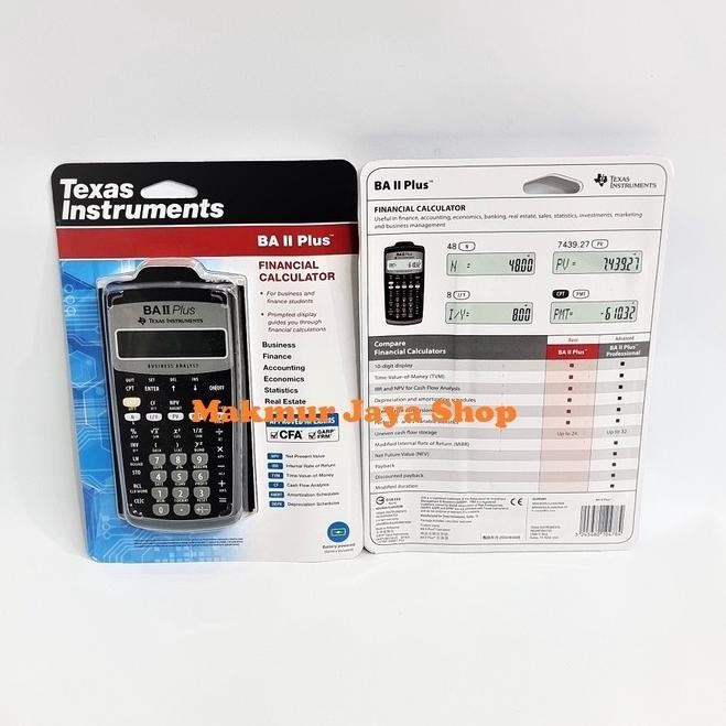 

Financial Calculator BA II Plus Kalkulator Financial Texas Instruments