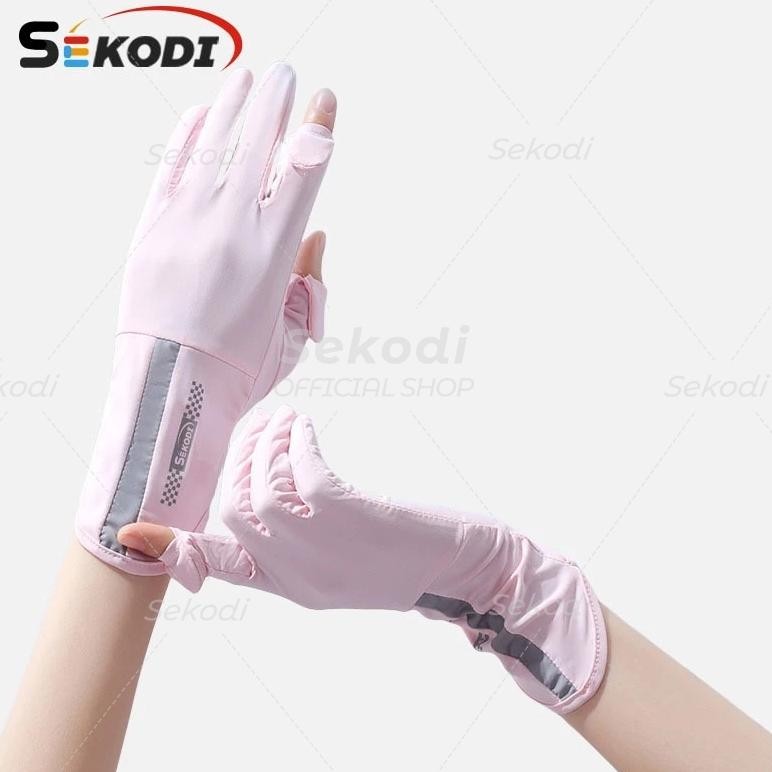 TERMURAH Sekodi Kaos Tangan Motor Wanita Sarung Tangan Montor Siap kirim