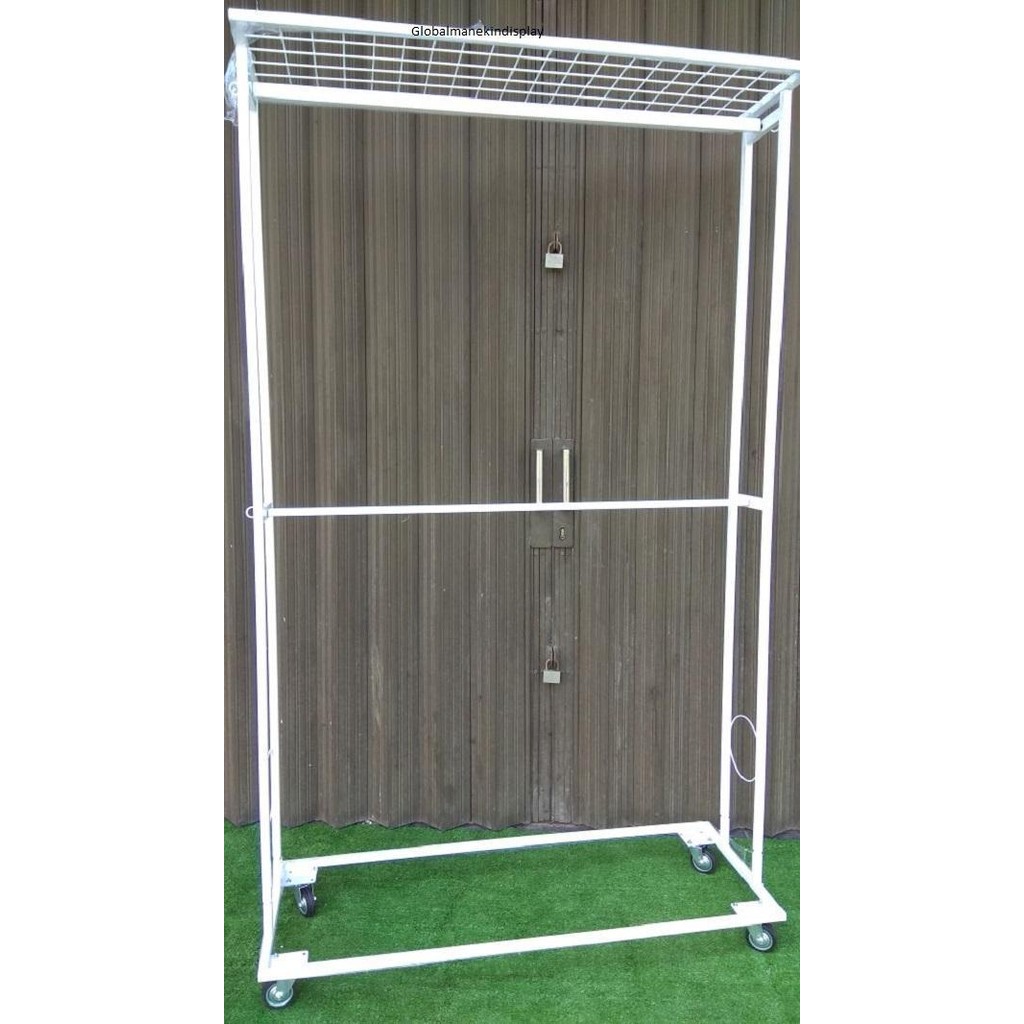 Gawang Baju 2 Tingkat - Gawang Baju Dari Besi - Tinggi 2M Original Dan Terpercaya