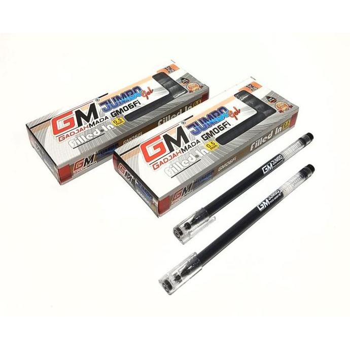 

Up Harga Grosir (1Kotak/12Pcs ) Pulpen Gel Jumbo Gm-06Fi 0.5Mm Gadjah Mada