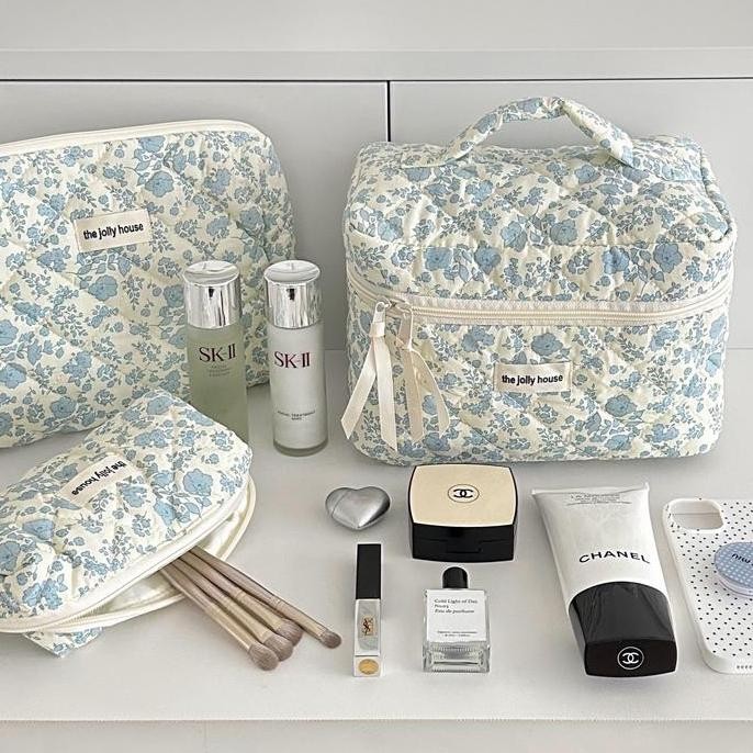 LITTLE DAISY | Tas Makeup Skincare Jumbo / Pencil Case Pouch Makeup / Jumbo Travel Pouch Aesthetic P