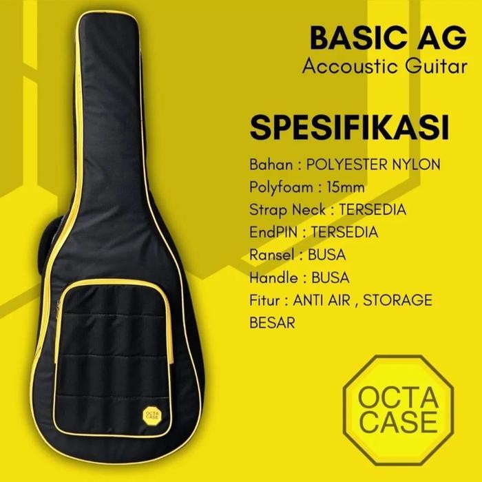 Tas Gitar Dan Bass Octa'S Gigbag Basic Series Original Dan Terpercaya