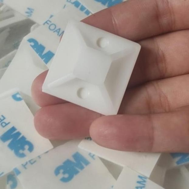 

Klem Kabel Tempel Double Tape 3M Klip Dobel Tip Size 20X20 2Cm 100Pc