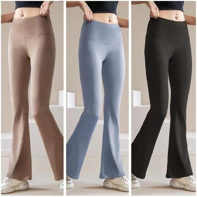 KALLY-Celana Legging Wanita Cutbray C-4 - Size M-2XL - Legging Sports DS