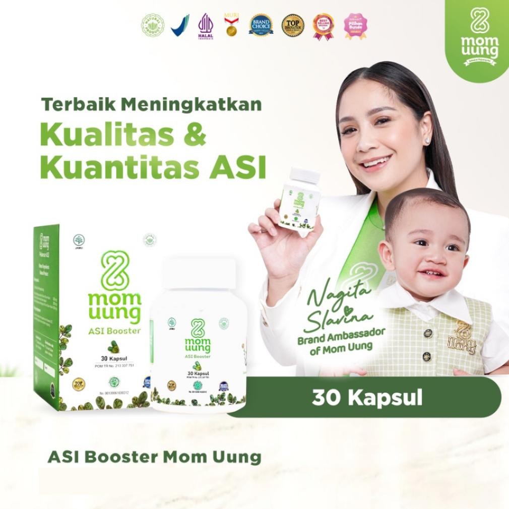 BPOM HALAL HERBAL Asi Booster MOM UUNG Pelancar Asi MOMUUNG / Kapsul kelor cap momuung makassar or