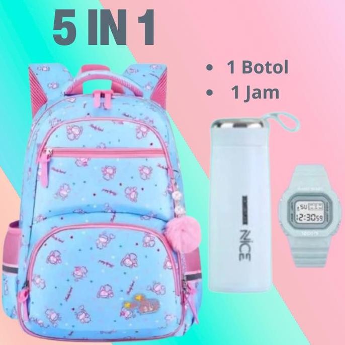 

Miliki Tas Ransel Anak Perempuan 5In1 Kulkas Tas Gendong Anak Tk-Sd-Smp Ransel Anak Perempuan
