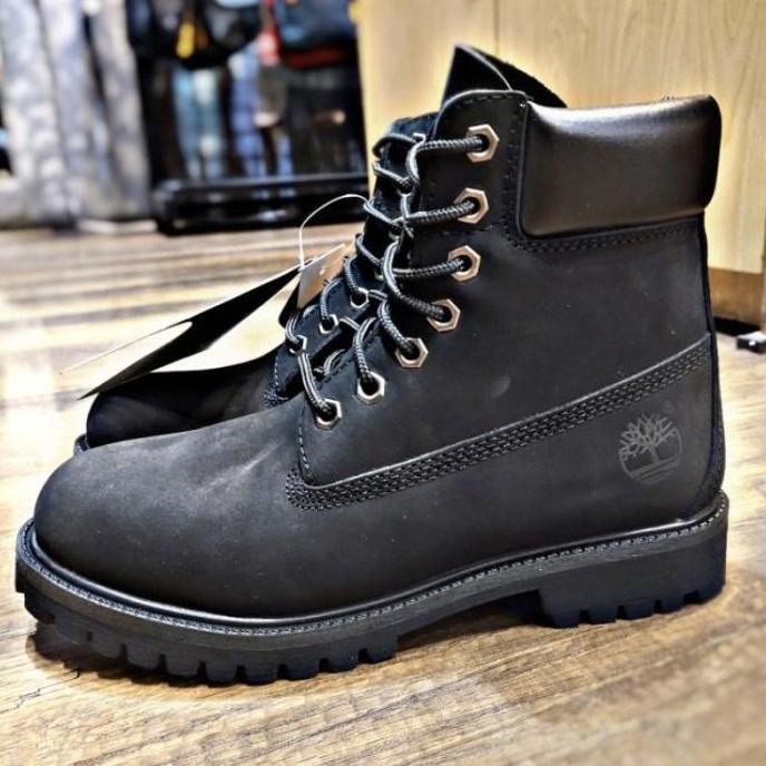 SEPATU BOOTS TIMBERLAND BLACK HIGHT QUALITY FULL KULIT (IMPORT) HT