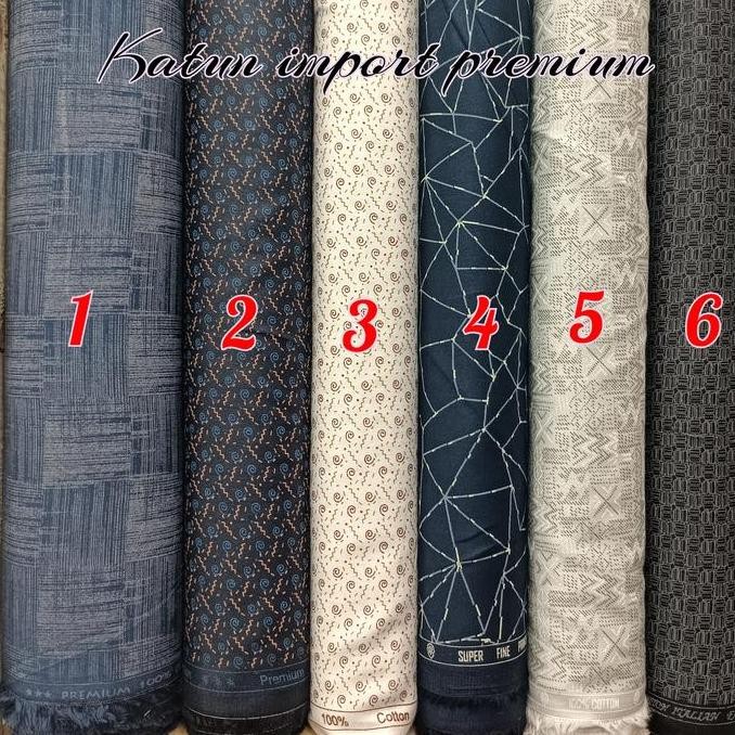 Kain katun prng motif abstrak