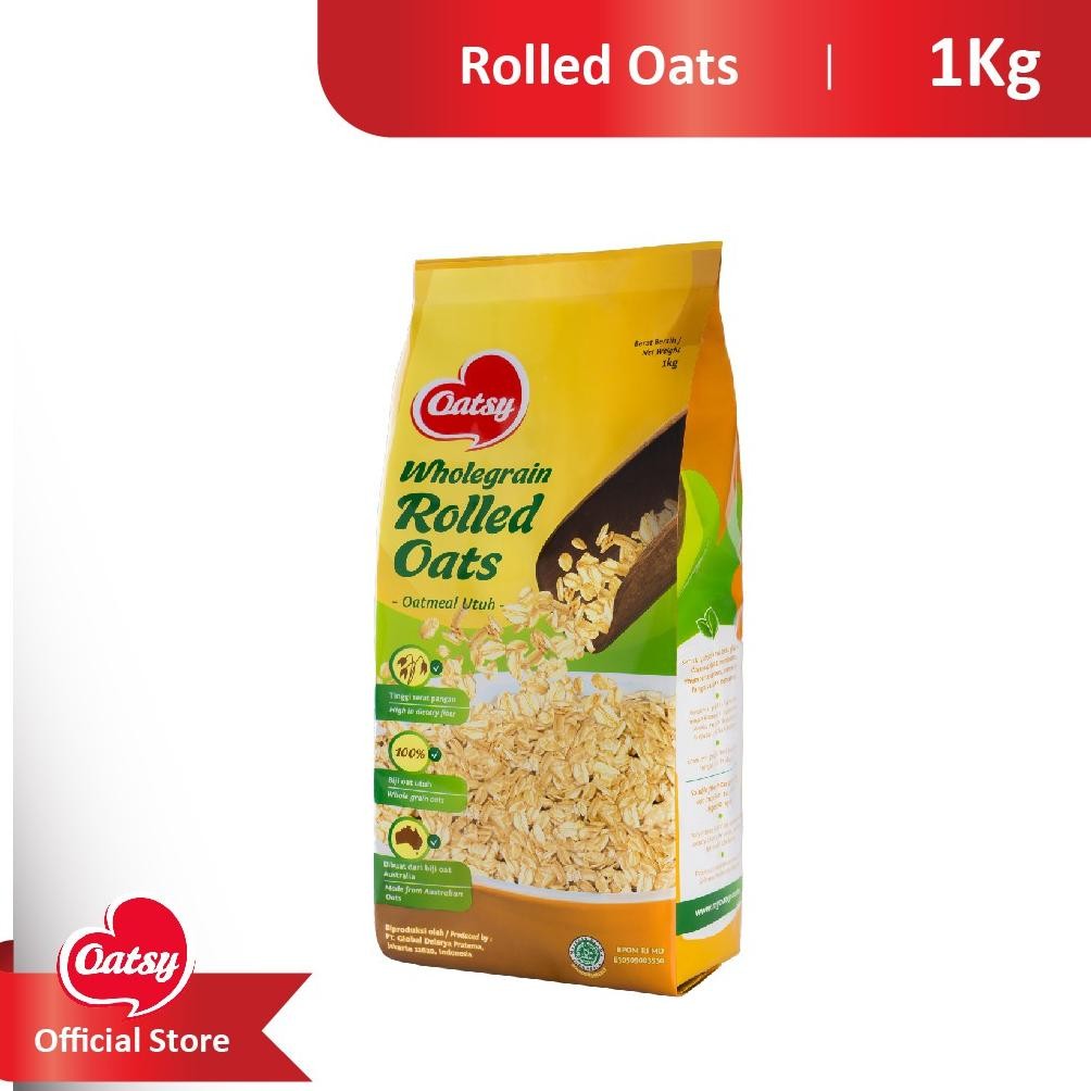 

Oatsy Oatmeal Rolled Oats 1kg Tinggi Serat Pangan