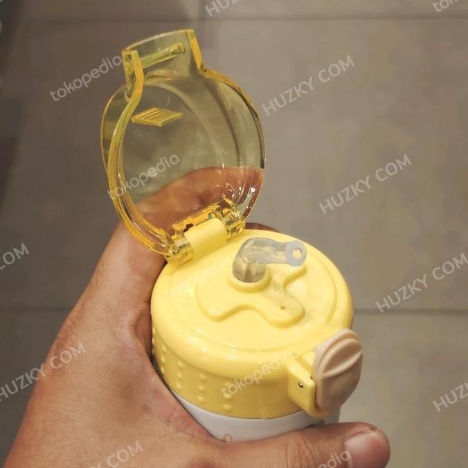 MINISO Botol Minum Stainless Sedotan DISNEY Princess Collection 300ml