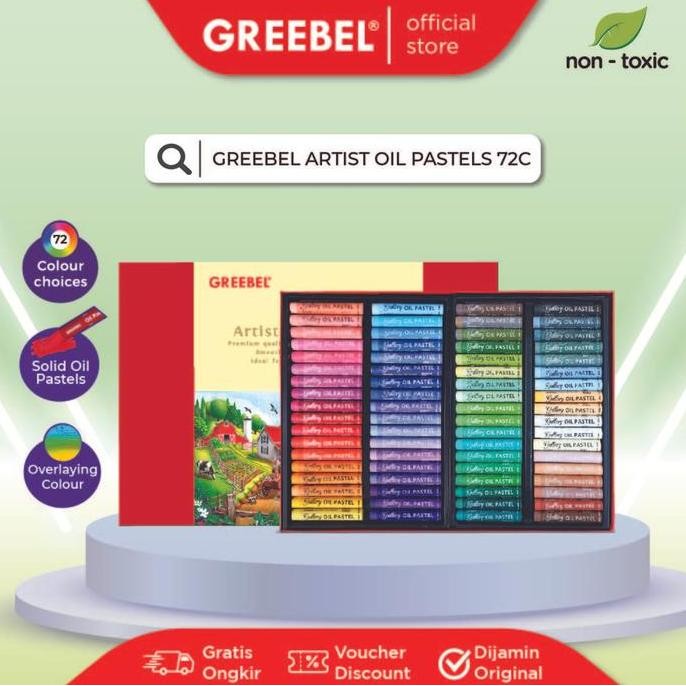 

Greebel Crayon Artist Oil Pastels 72 Warna