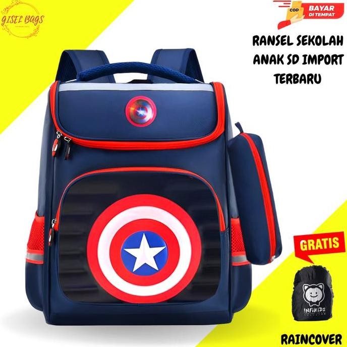 

Spesial Tas Sekolah Anak Laki Laki Sd Ransel Import Gambar Timbul 3D