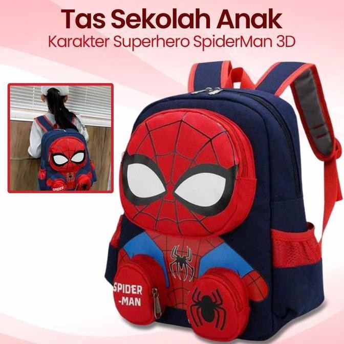 

Miliki Zihui Tas Ransel Anak Sekolah Backpack Karakter Superhero Spiderman 3D