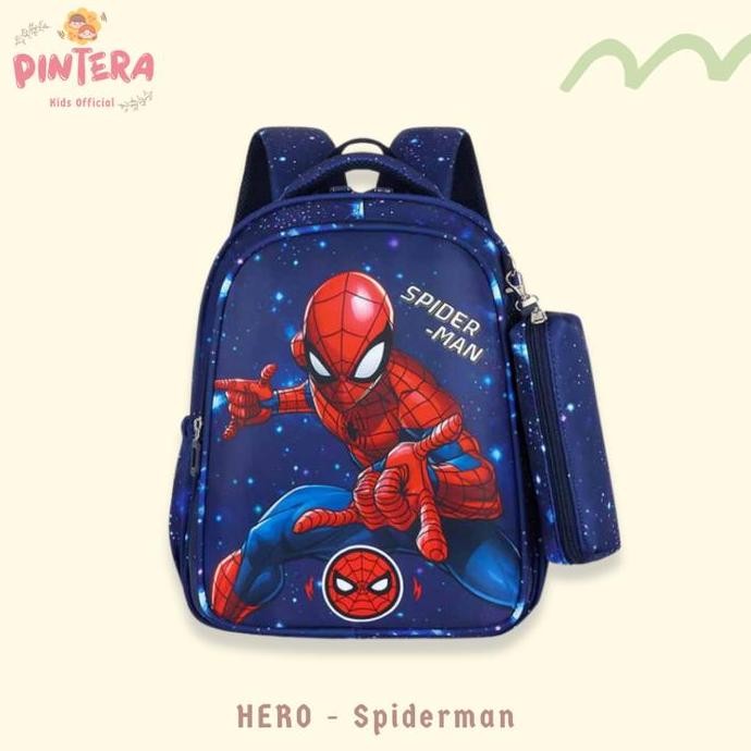 

Spesial Pintera - Tas Sekolah Anak Laki - Laki Tk Sd Motif Spiderman Ultraman Ukuran Besar - Hero