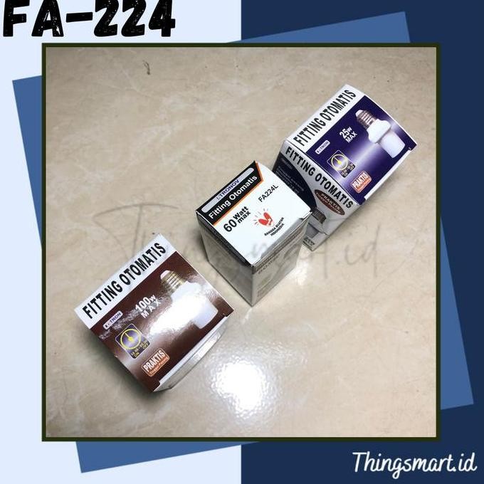 BEBAS ONGKIR - FA-224 Fitting Lampu Otomatis Timer Waktu Setting ON OFF Satuan Pcs
