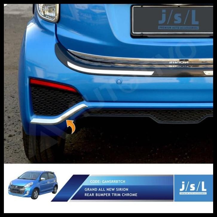 HOT DEAL GRAND ALL NEW SIRION LIST BUMPER BELAKANG JSL/REAR BUMPER TRIM CHROME 