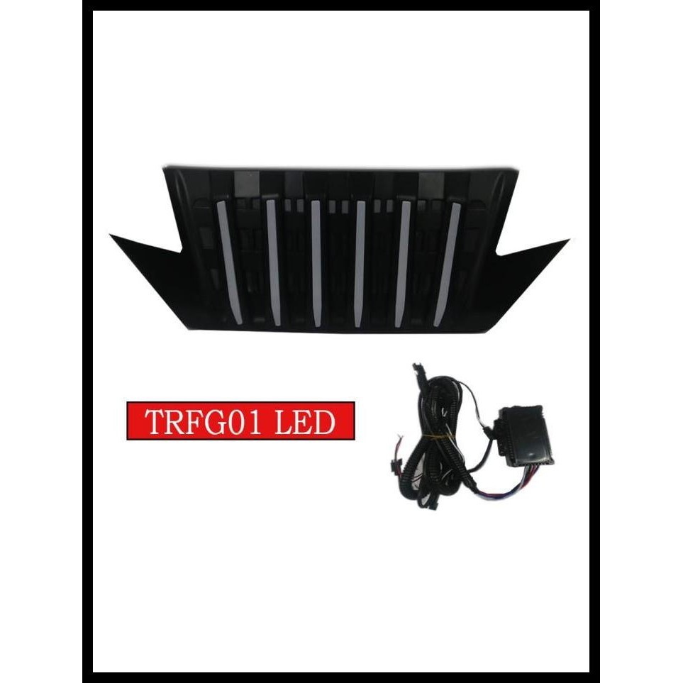 DISKON GRILL DEPAN MOBIL TOYOTA RUSH 2018 MODEL PRADO/APOLLO DENGAN LAMPU LED 