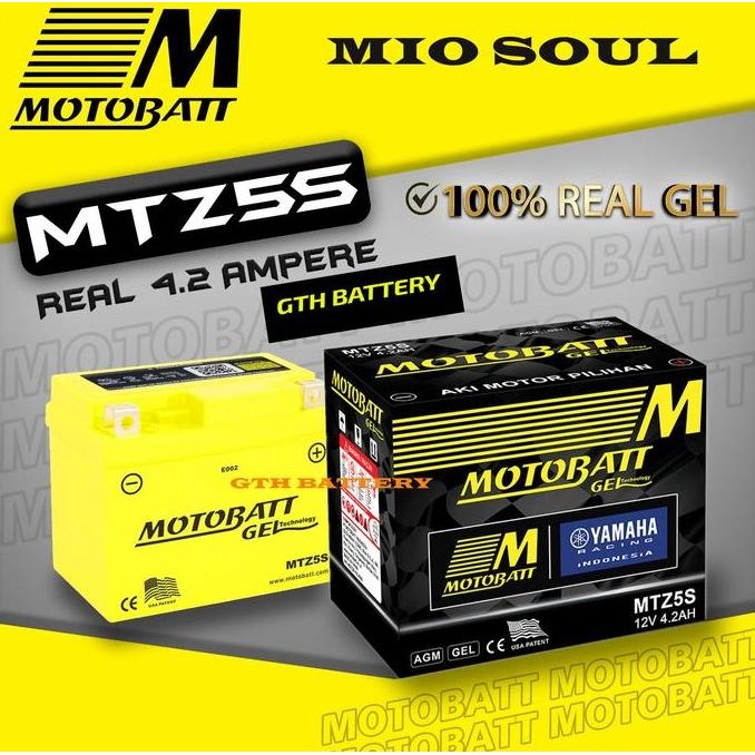 Aki Motor Motobatt Yamaha Mio Soul Original
