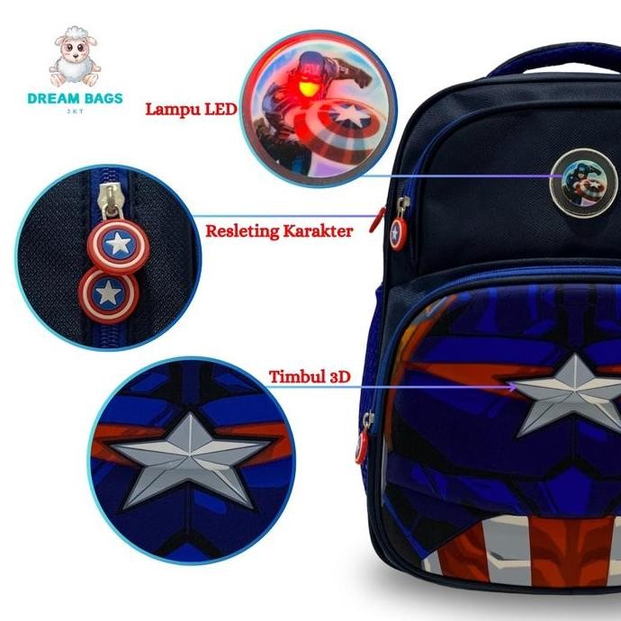 

Diskon Tas Sekolah Anak Laki Laki Tk Karakter Timbul 3D Led Ransel Paud Cowok