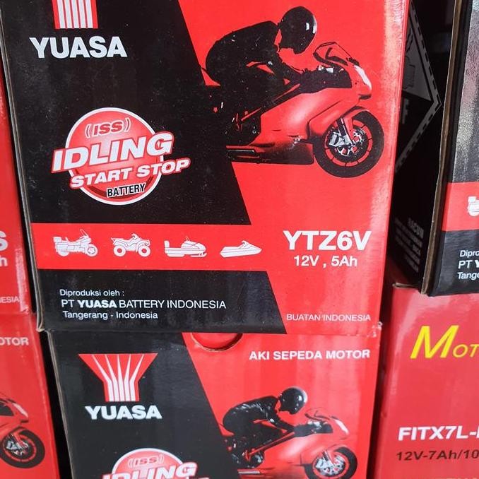 Aki Yuasa Ytz6V Motor Satria Fu Cbr 150 Kering Yuasa