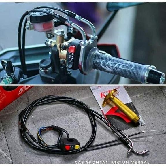 Gas Spontan Ktc Dan Saklar Gas Spontan Ninja 250 R25 Mt25 Cbr150 R15V3