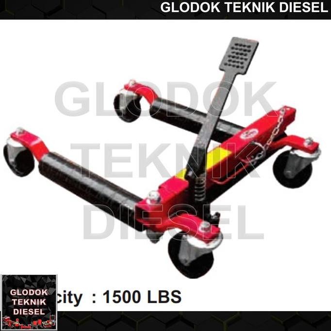 WIPRO Dongkrak Hydraulic Vehicle Positioning Jack Ban Mobil 13 Inch