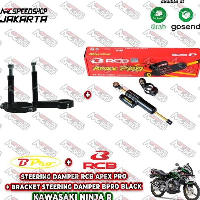 Steering Damper Rcb Apex Pro 80Mm+Braket Steering Damper Bpro Ninja R