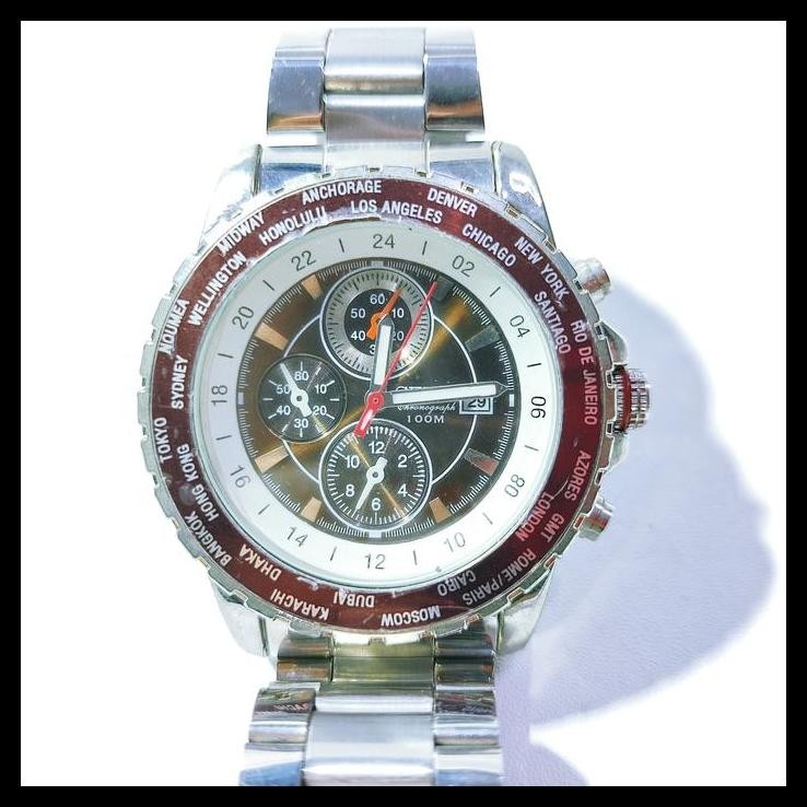 TERMURAH JAM TANGAN PRIA SEIKO WATER RESISTANT 100M 