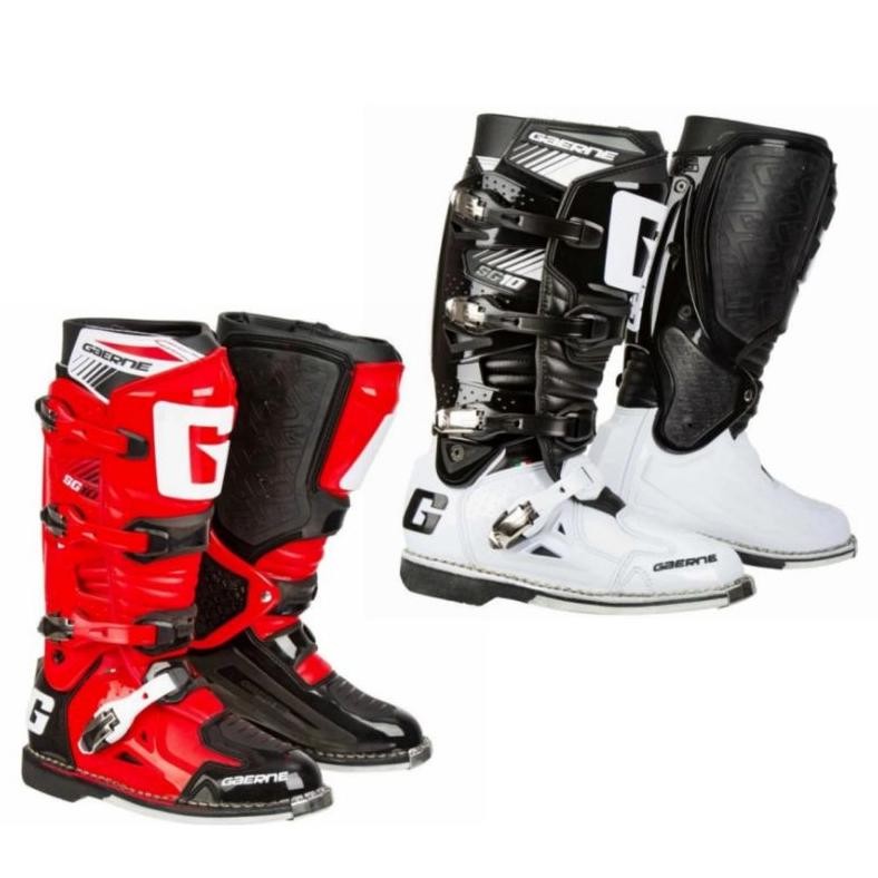 SEPATU GAERNE SG-10 BOOTS CROSS GAERNE SG10 BLACK WHITE RB8