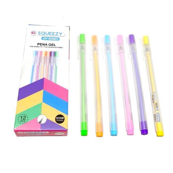 

Up Harga Grosir (1Kotak/12Pcs ) Pulpen Gel Pen Body Matte Color 0.5Mm ( Hitam ) Gp-Sq803