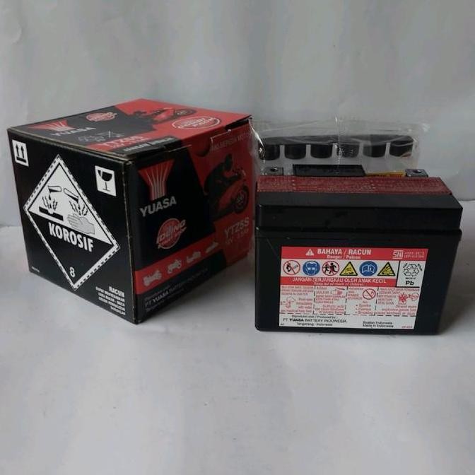 Aki Motor Honda Beat, Vario 110, Revo, Blade, Yuasa Ytz5S Mf Aki Kering