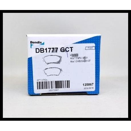 HOT DEAL BENDIX KAMPAS REM DEPAN DB1777 GCT KIA VISTO ATOZ DOUBLE PISTON 2005 