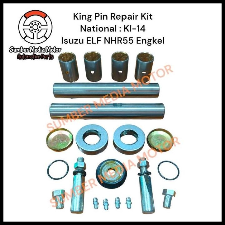 HOT DEAL NATIONAL KING PIN PEN REPAIR KIT KI-14 ISUZU ELF NHR55 ENGKEL 