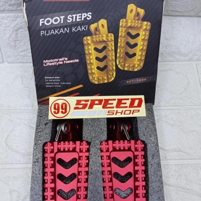 Foot Steps Pinjakan Kaki Scarlet Mxseries Buat Mtr Cross Trail Klx150