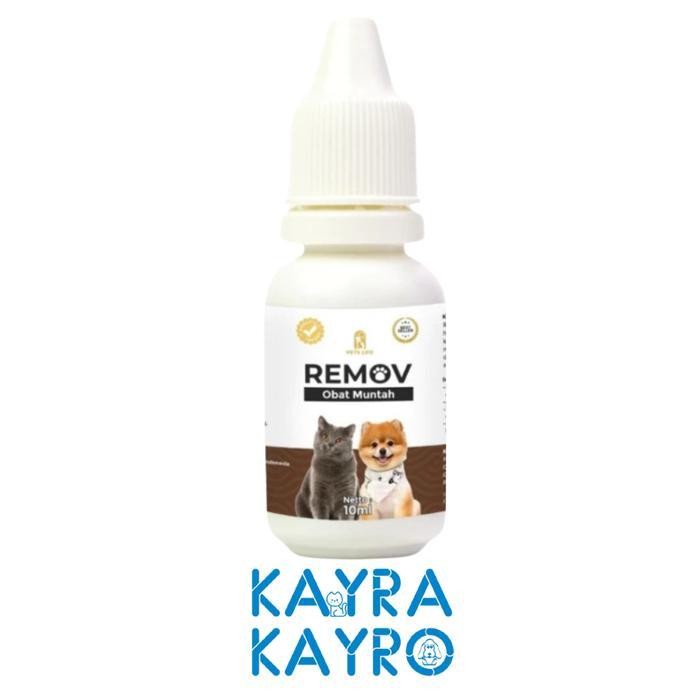 Remov Obat Muntah Dog Cat 10 Ml - Obat Anti Muntah Hewan Anjing Kucing