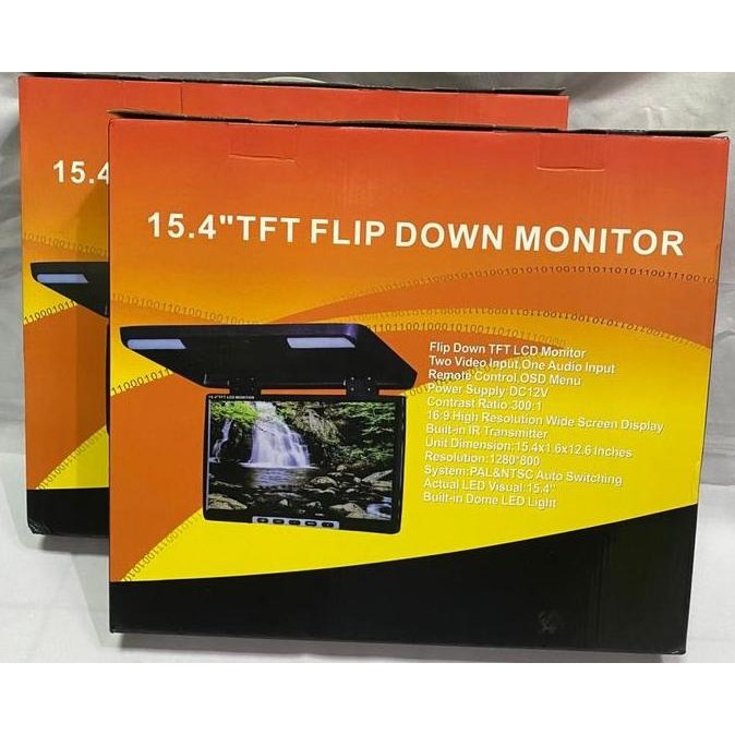 TV Mobil TV Plafon TV Roof 15.4'' inch TFT FLIP DOWN MONITOR American Challenge