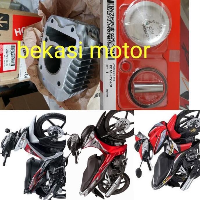 cylinder blok set piston blade 125 supra helm in F1 new supra 125 ori