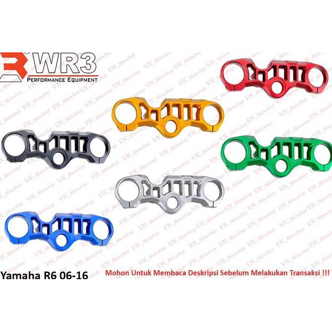 Segitiga Stang Triple Clamp Wr3 Yamaha R6 2006 - 2016