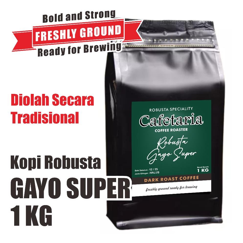 

Promo Cafetaria Kopi Robusta Aceh Gayo Super 1 Kg Fresh Roasted Ew64