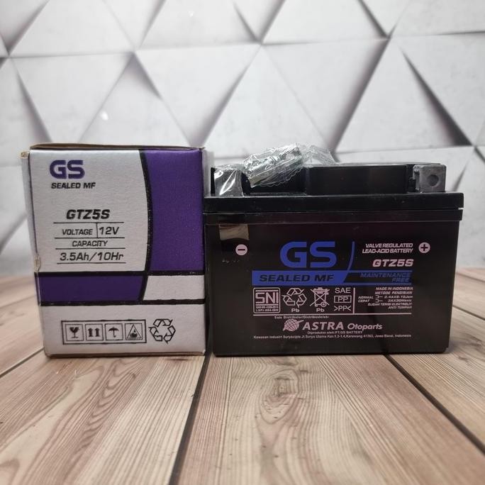 Aki Motor Astra Gs Gtz5S Nva New Vixion Advance Accu Kering Mf Ori