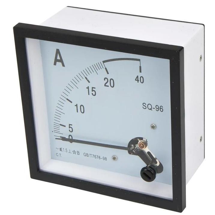 Promo PANEL ampermeter amper meter analog jarum 96X96 96 x 96 via CT COD