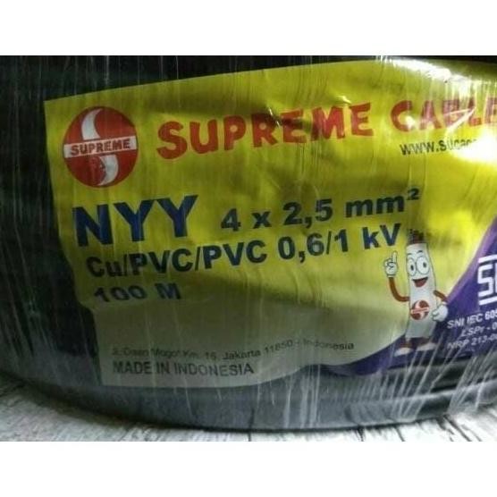 Promo Kabel NYY 4x2,5 4x2.5 Supreme Kabel NYY 4x2,5mm 4x2.5mm (Meteran) COD
