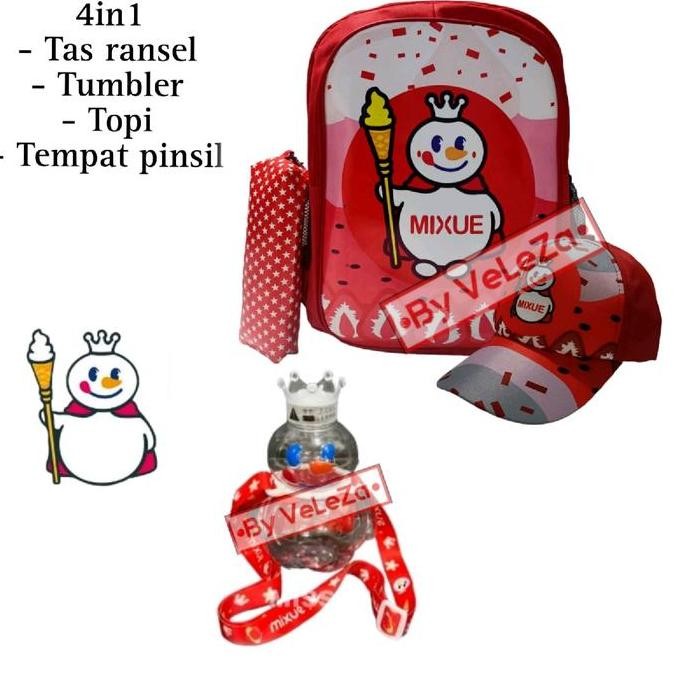 

Miliki Tas Ransel Anak Mixue Ice Cream Free Topi Tumbler Tas Ransel Sekolah Tk Sd Tas Ransel Anak Tas Anak