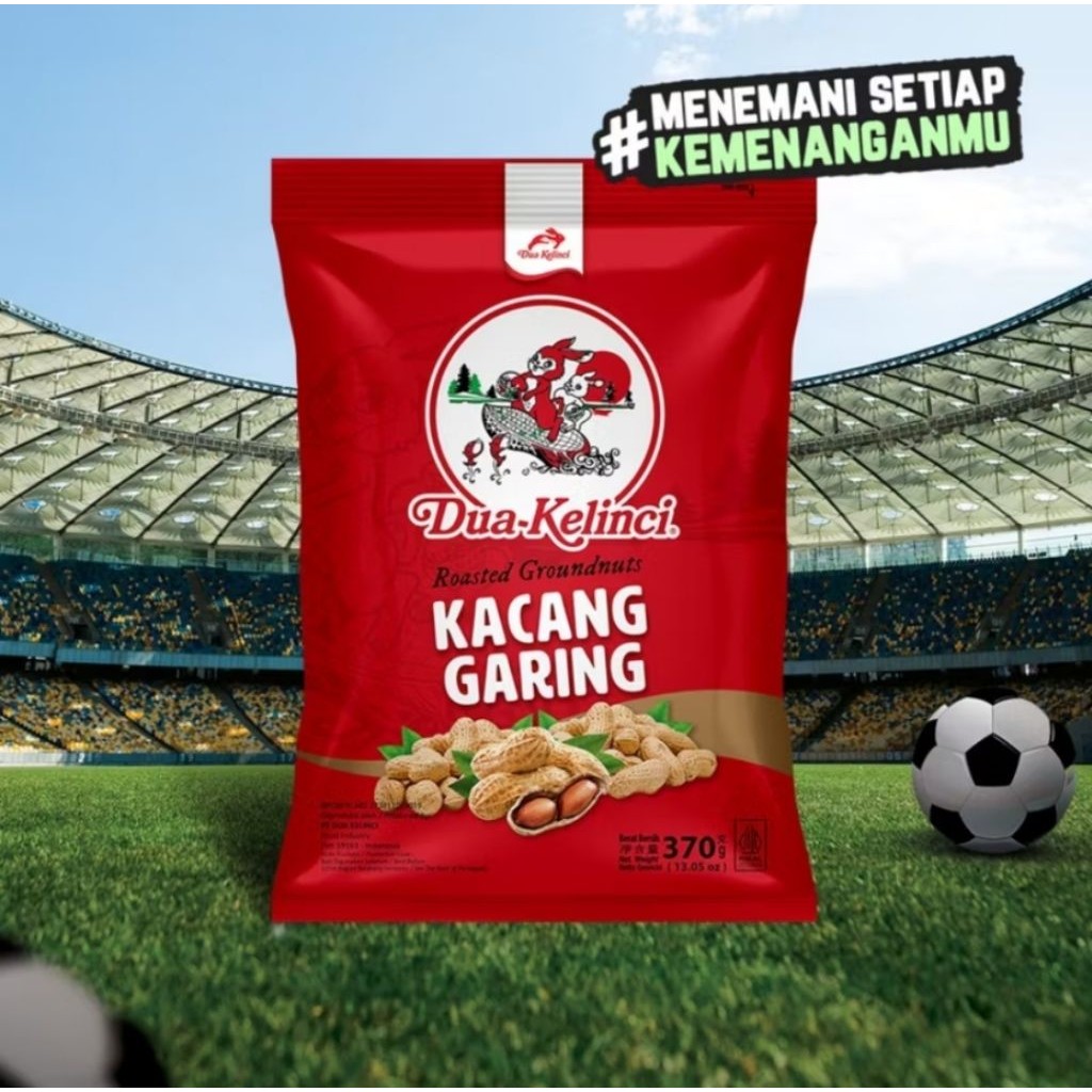 

Dua Kelinci Kacang Kulit Garing 370g