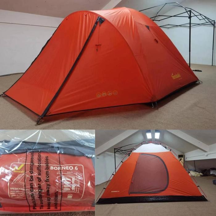 tenda borneo 6 tenda kapasitas 6 orang nsm 6 mountain inn sports