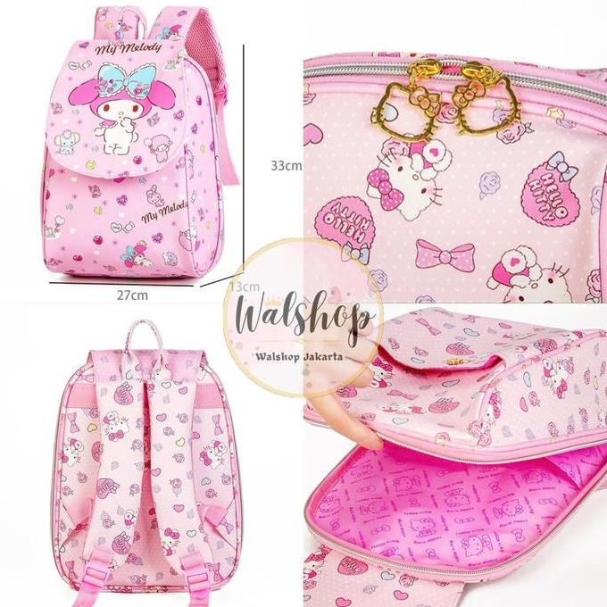 

Terjangkau Ransel Tas Premium Sanrio Melody Cinnamoroll Kuromi - Tps010